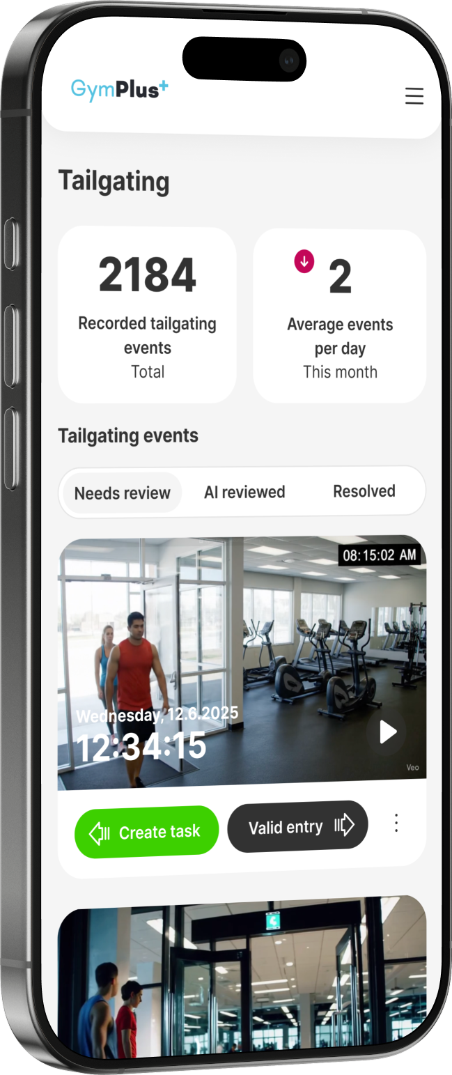 Tailgating phone view