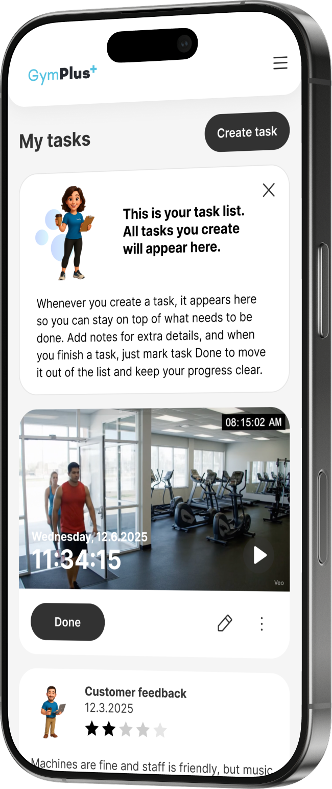 Task management screen