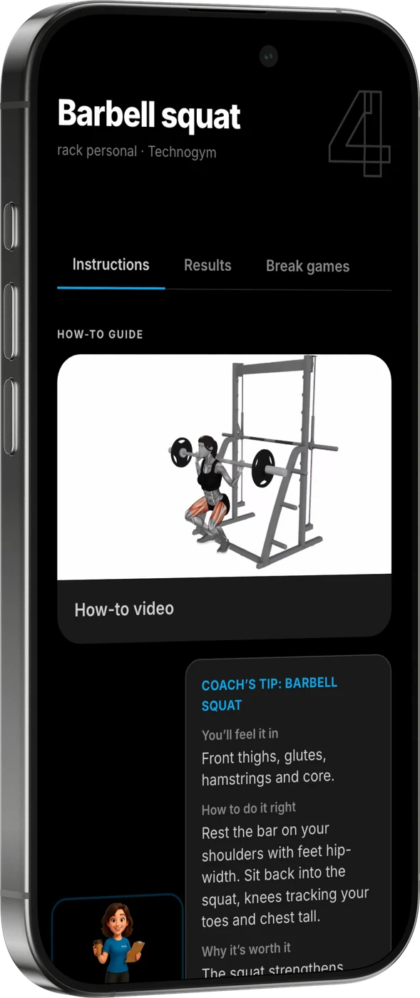 A machine's Touchpoint page on a phone, showing how to use it and which machines to use instead